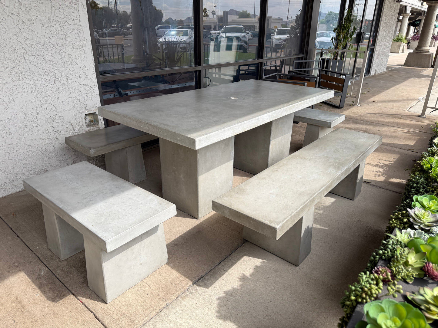 Modern Style Concrete Table Set